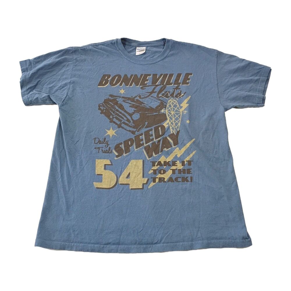 BONNEVILLE SALT FLATS 1954 T Shirt Hot Rod Drag Racing Retro Graphic Men's L